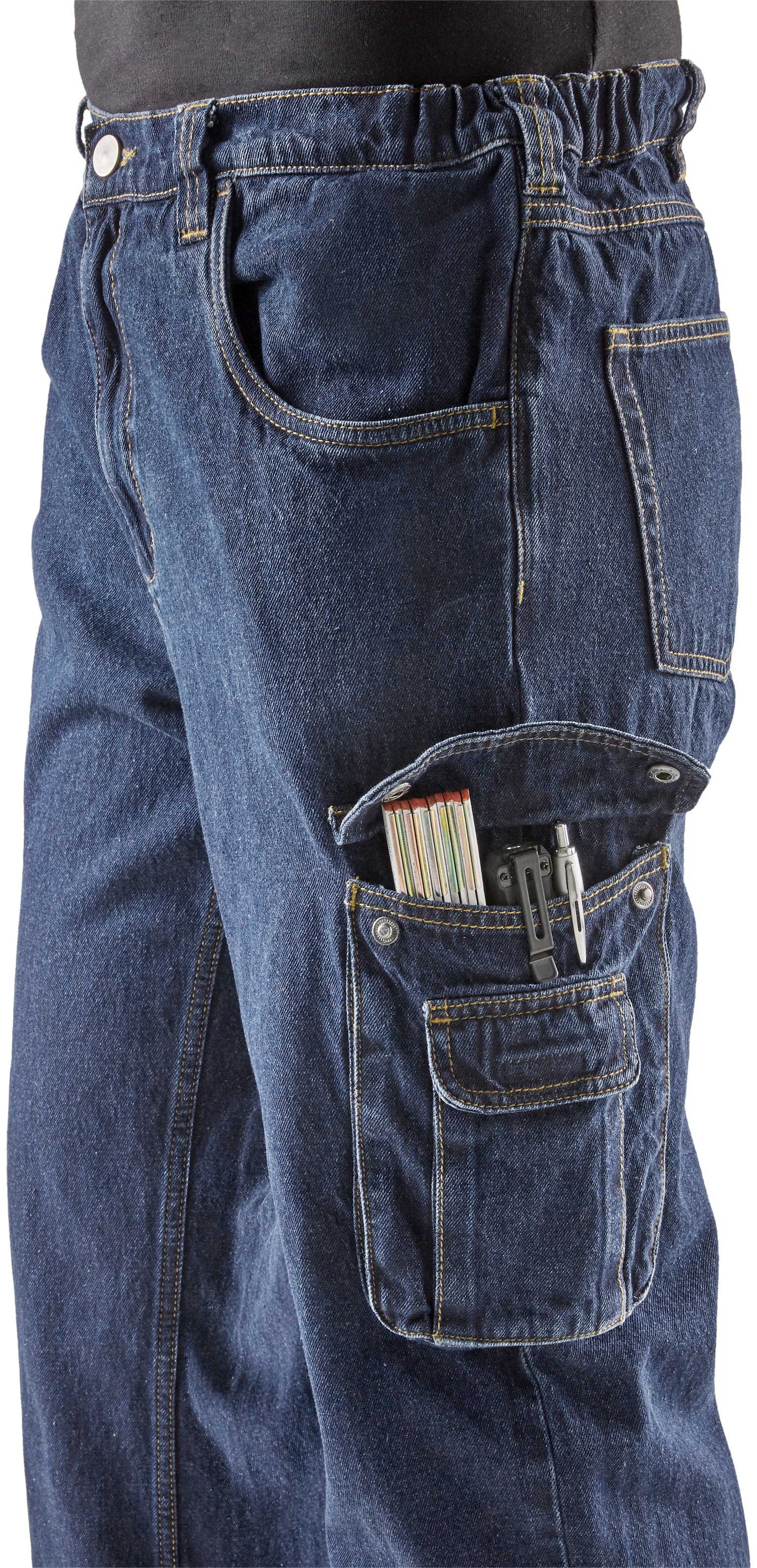 Northern Country Arbeitshose dehnbarem »Jeans mit Taschen comfort Baumwolle, mit praktischen shoppen 100% bei fit), robuster 8 Worker«, Jeansstoff, (aus Bund, online OTTO