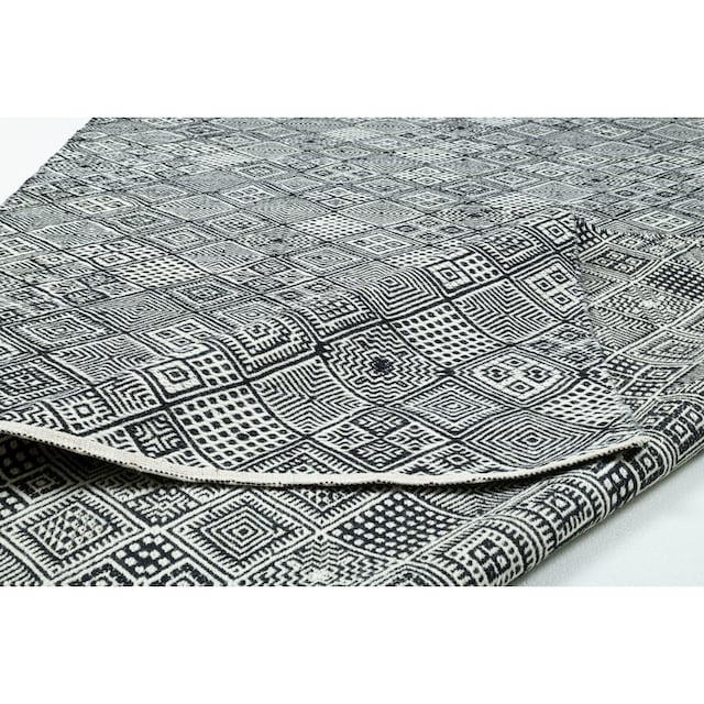 THEKO Wollteppich »Molde - 14005«, rechteckig, Handweb Teppich, reine  Wolle, handgewebt, Scandi Design, Rauten Muster bei OTTO