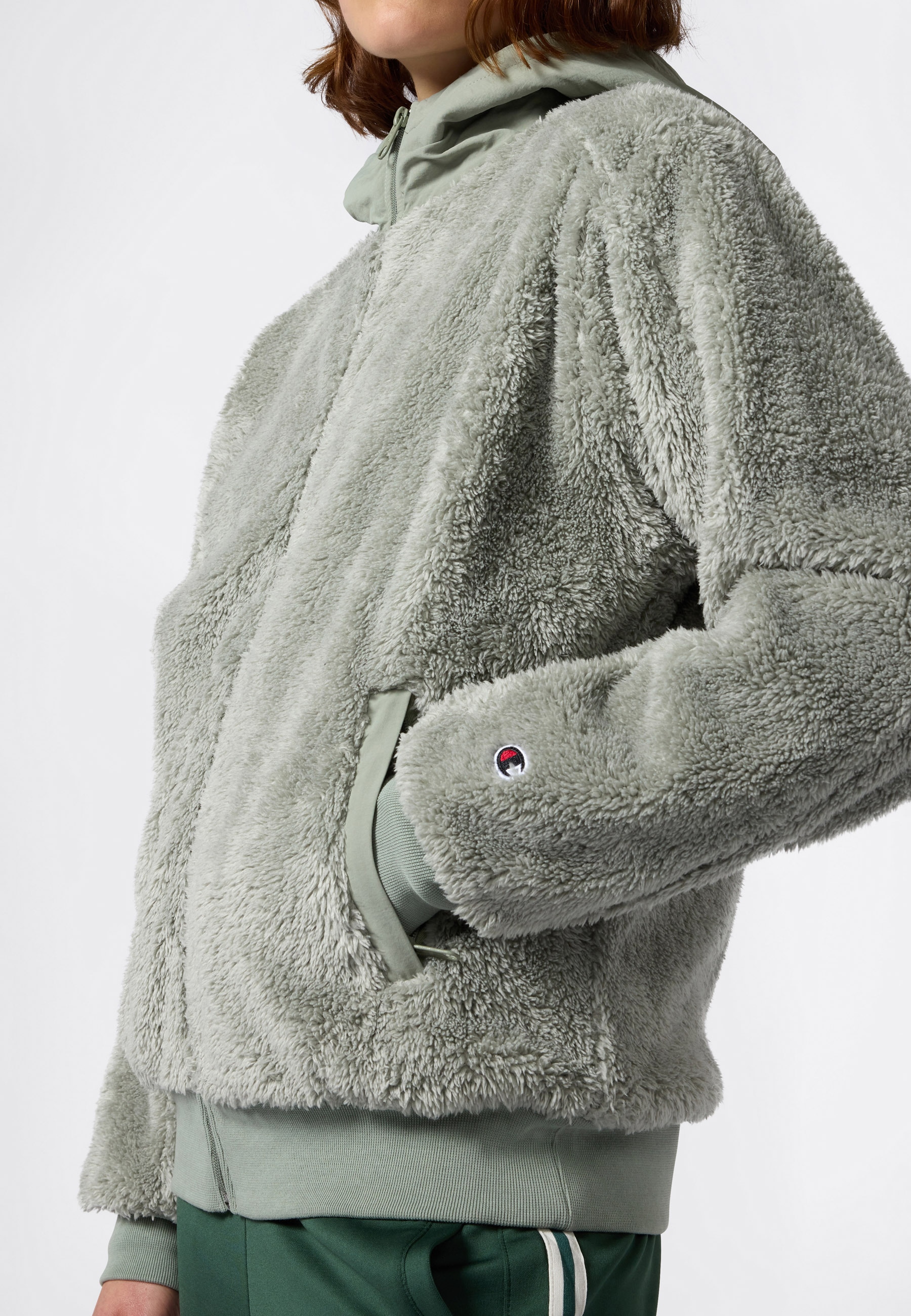 Champion Fleecejacke »Polar Full Zip Hoodie« 1 Stk. tlg. leichtes Gewicht, aus Polyester und Baumwolle, 1-teiliges Design