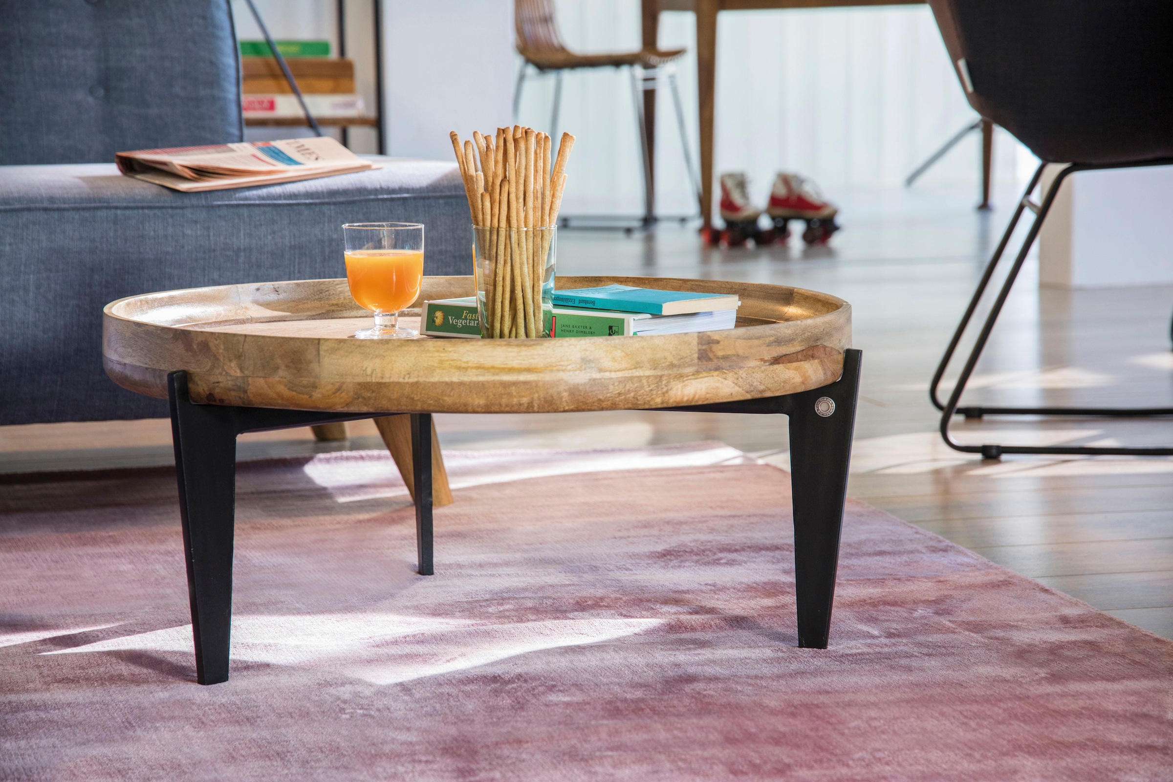 TOM TAILOR HOME Couchtisch »T-TRAY TABLE LARGE«, mit Tablett, rund, ø 75 cm