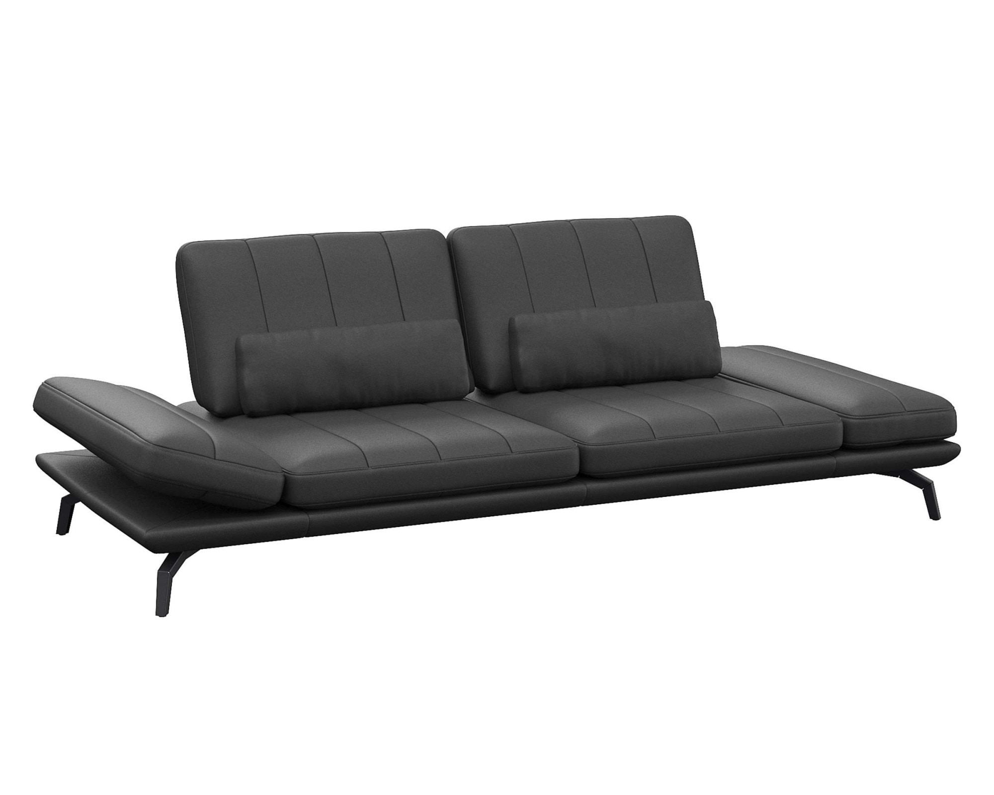 FLEXLUX 3-Sitzer »Tropea Funktionssofa, Designsofa, Relaxfunktion, TV-Couch,«, mit Armteilverstellung sowie Sitztiefenverstellung, Breite 252 cm