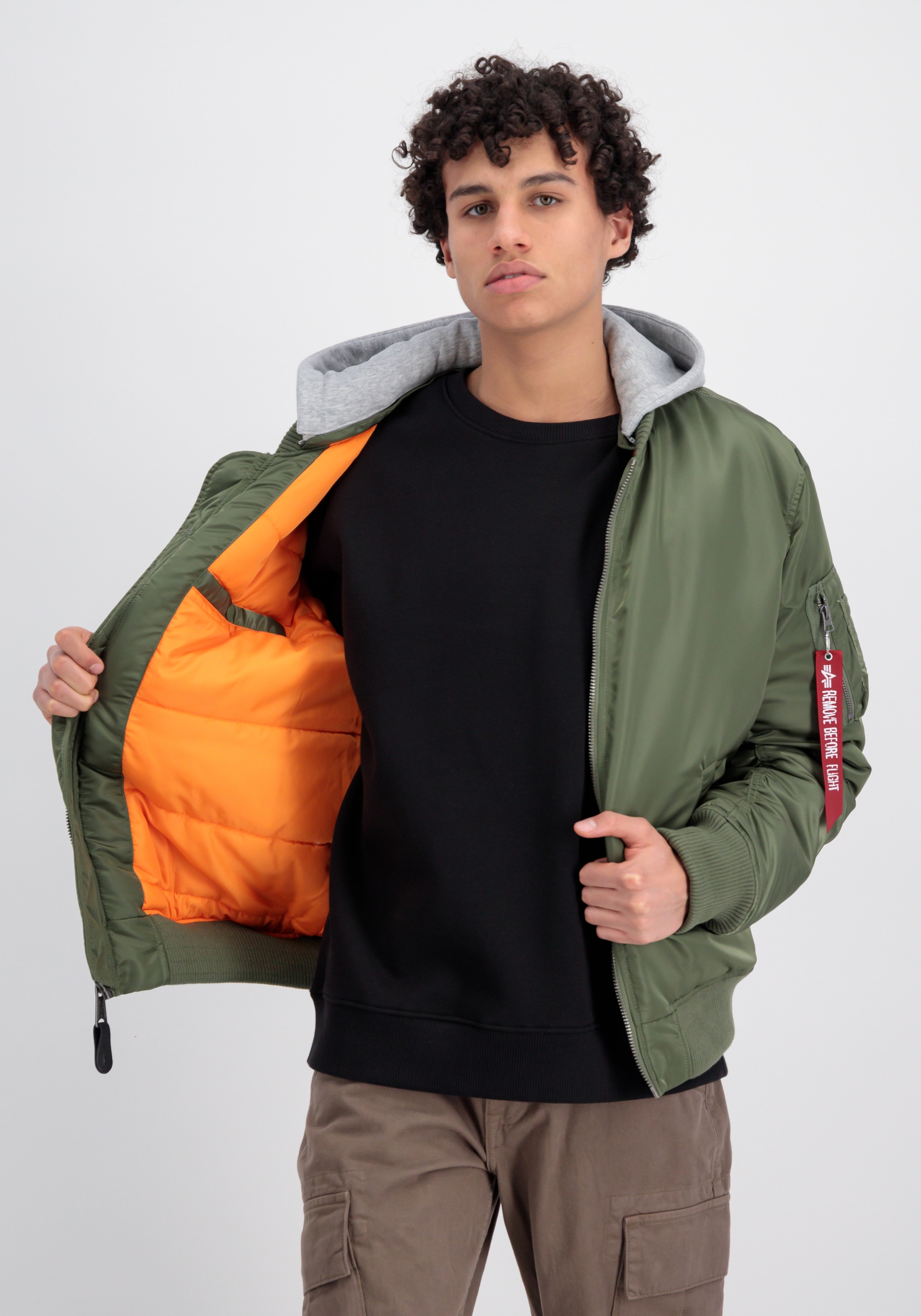 Alpha Industries Bomberjacke »Alpha Industries Men - Bomber Jackets MA-1 ZH Back EMB«