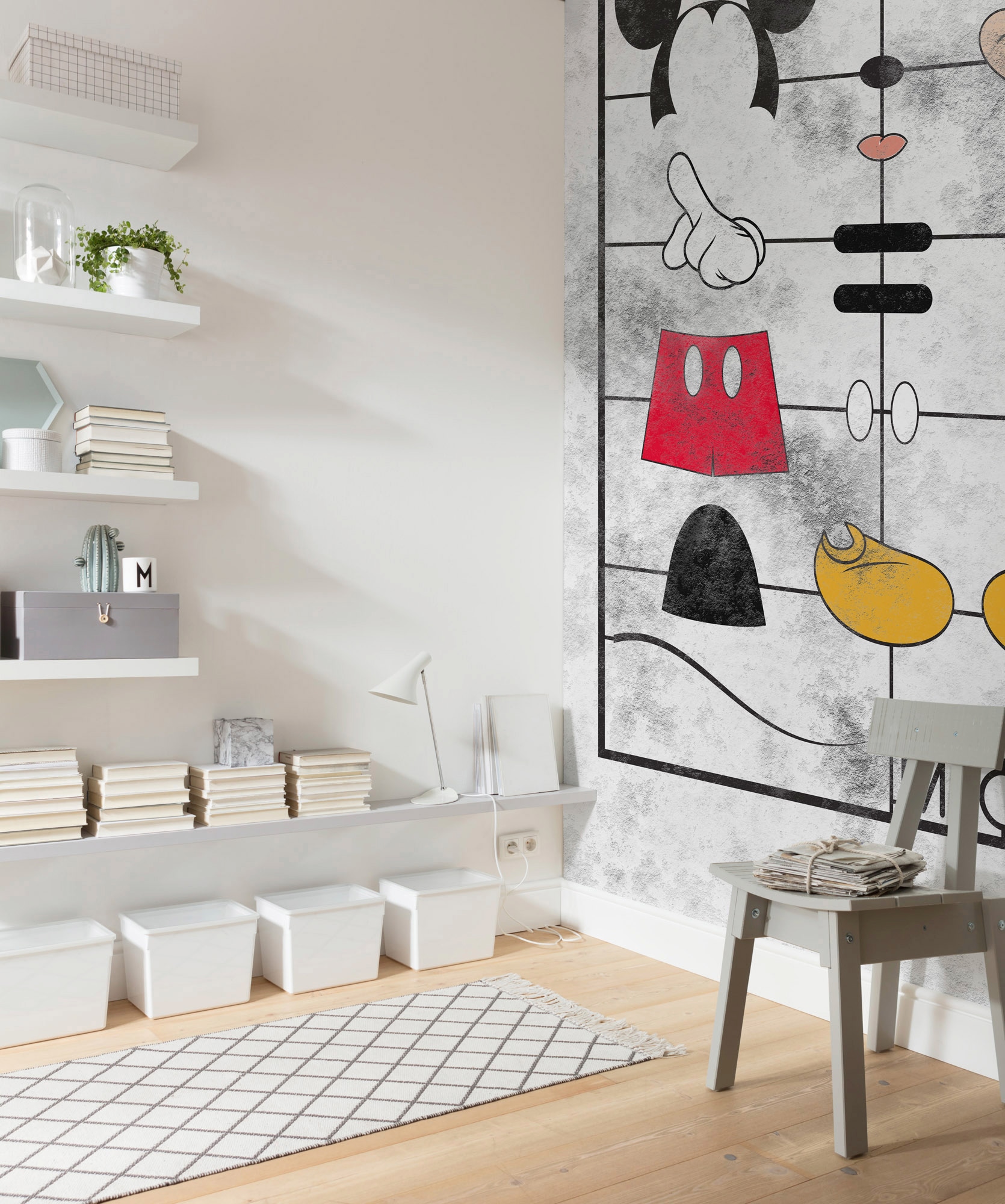 Komar Vliestapete »Digitaldruck Vlies - Mickey Kit - Größe 200 x 280 cm«, bedruckt, Kinderzimmer