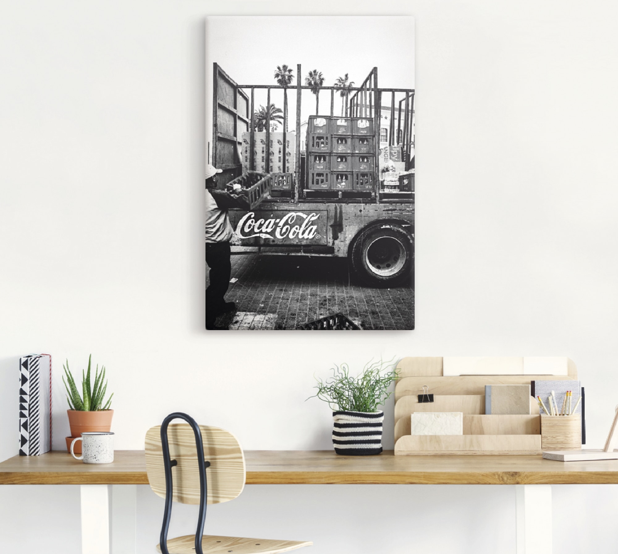 Artland Wandbild »CocaCola-LKW in El Jadida - Marokko«, Auto, (1 St.), als Alubild, Outdoorbild, Leinwandbild, Poster, Wandaufkleber