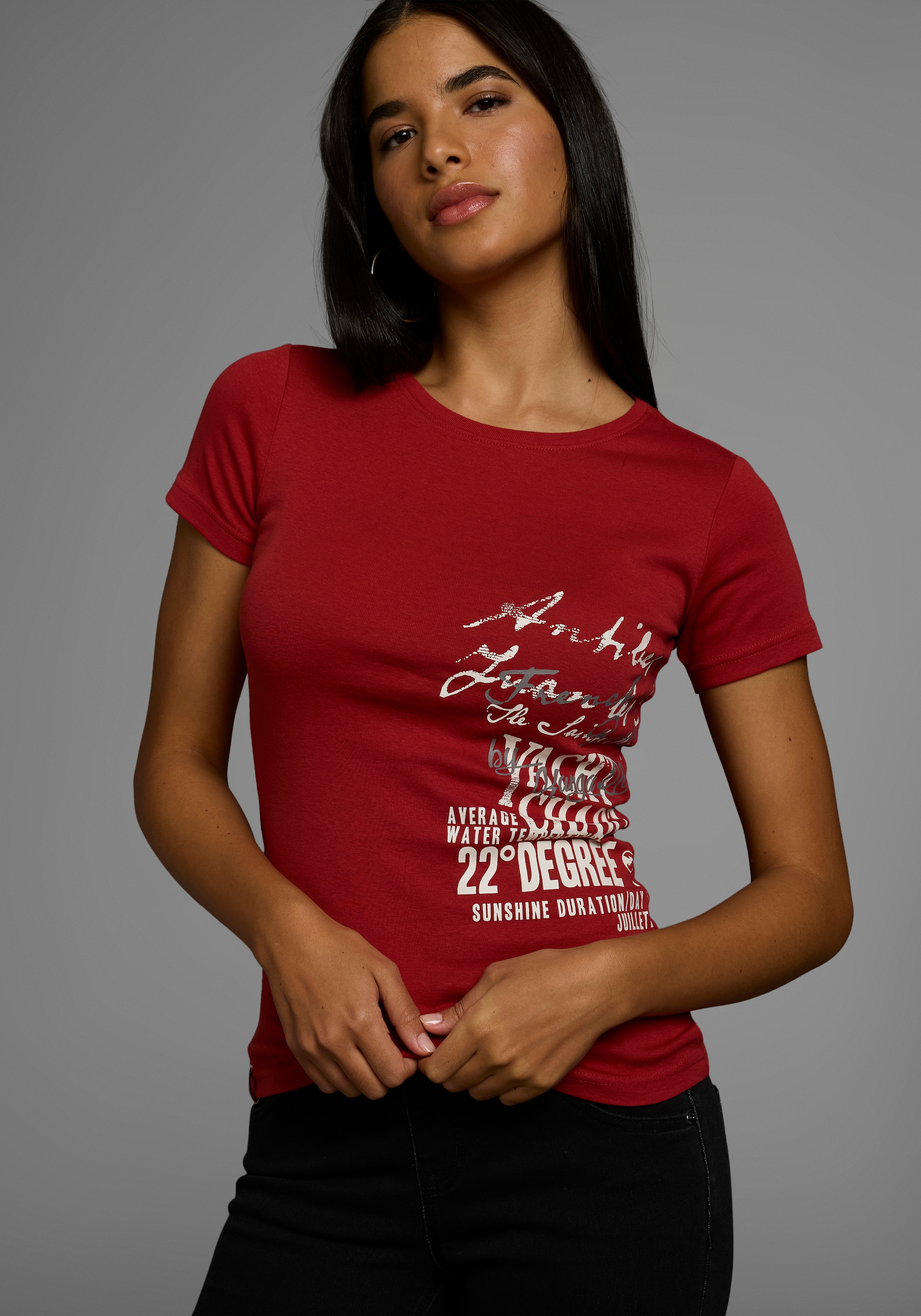 KangaROOS T-Shirt im Basic-Look mit Print