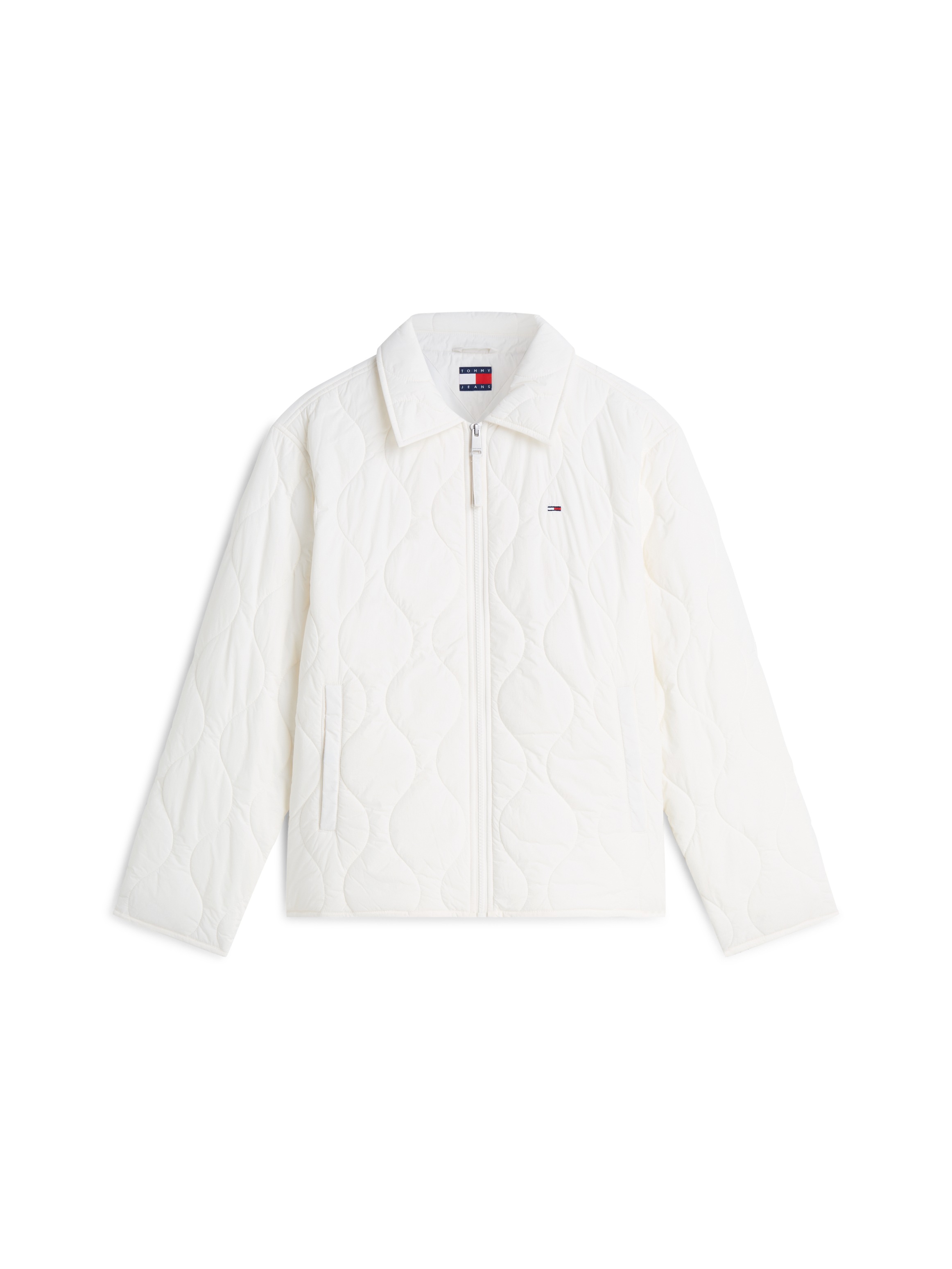 Tommy Jeans Steppjacke »TJW COACH COLLAR QUILTED JACKET« Kunstfaser, Flag-Stickerei
