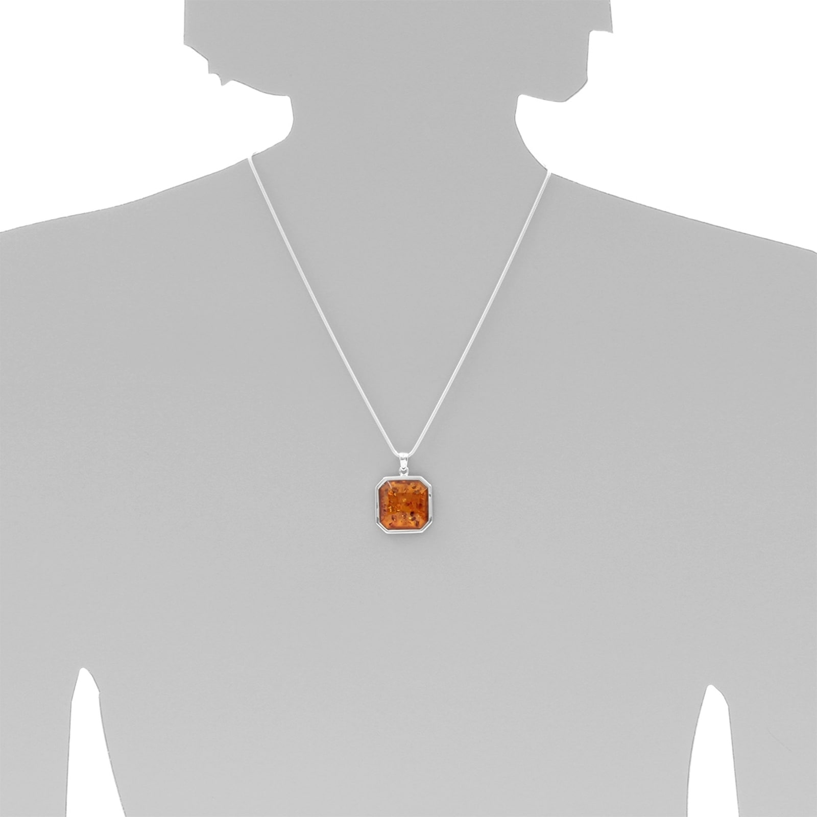 OSTSEE-SCHMUCK Kette mit Anhänger »- Xenia - Silber 925/000 - Bernstein«
