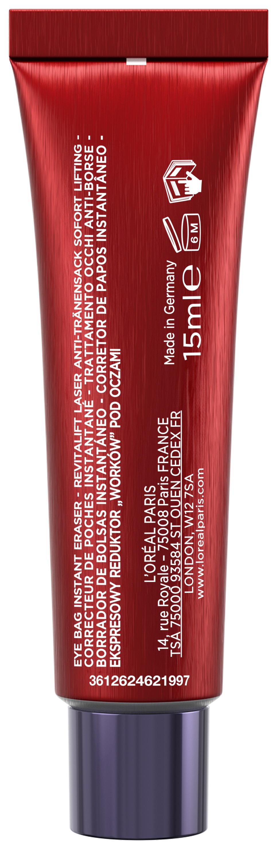 L'ORÉAL PARIS Anti-Aging-Augencreme »REVITALIFT LASER ANTI-TRÄNENSACK SOFORT LIFTING« mildert und glättet Tränensäcke in nur 15 Minuten