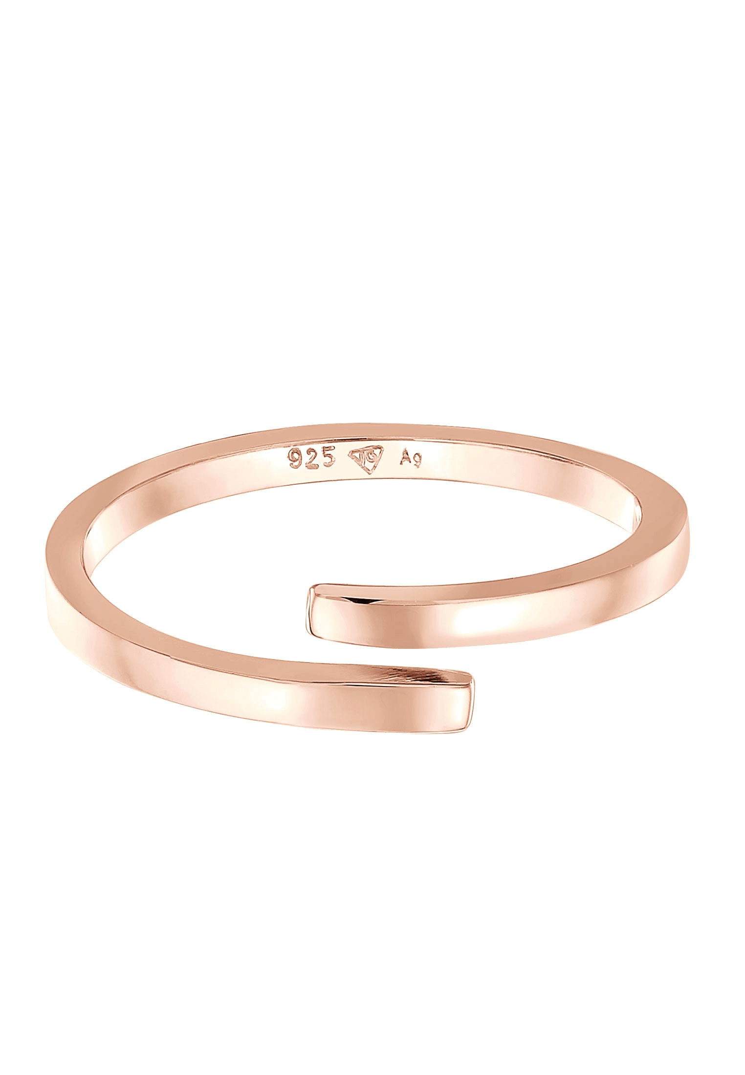 Elli Silberring »Ring Wickelring Offen Statement Geo 925 Silber«