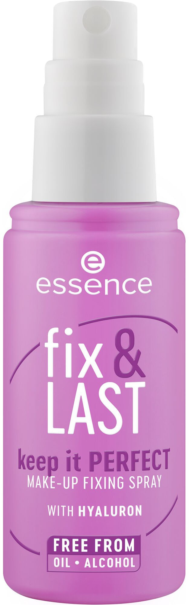 Essence Fixierspray »fix & LAST keep it PERFECT MAKE-UP FIXING SPRAY«, (Set, 3 tlg.), Verbesserter Sprühkopf für gleichmäßige Make-up Fixierung!