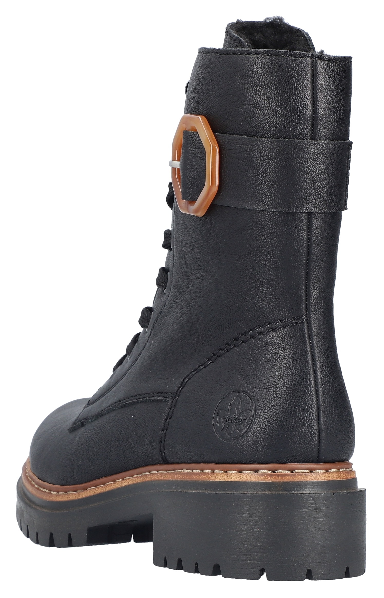 Rieker Winterstiefelette  Schnürboots, Schnürstiefelette, Profilsohle, mit Innenreißverschluss