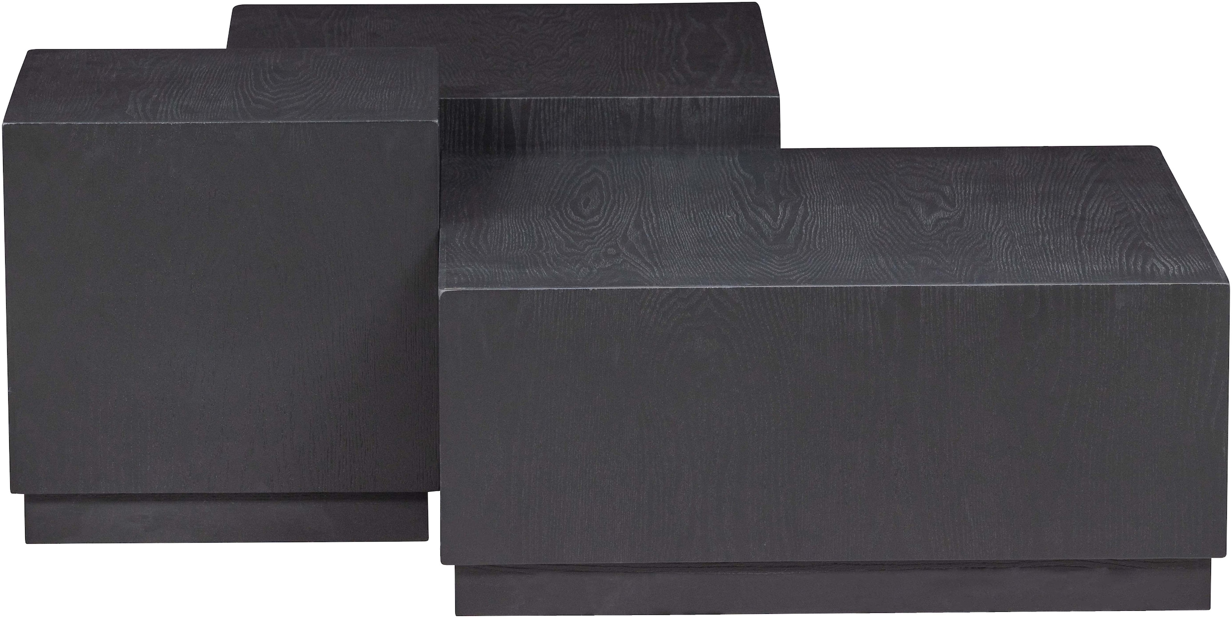 WOOOD Beistelltisch »Pim 3-tlg. aus MDF, stapelbar 40x40 / 55x55 / 70x70 cm« Drei Einheiten ineinander stapelbar, Hohlkonstruktion, schutzlackiert