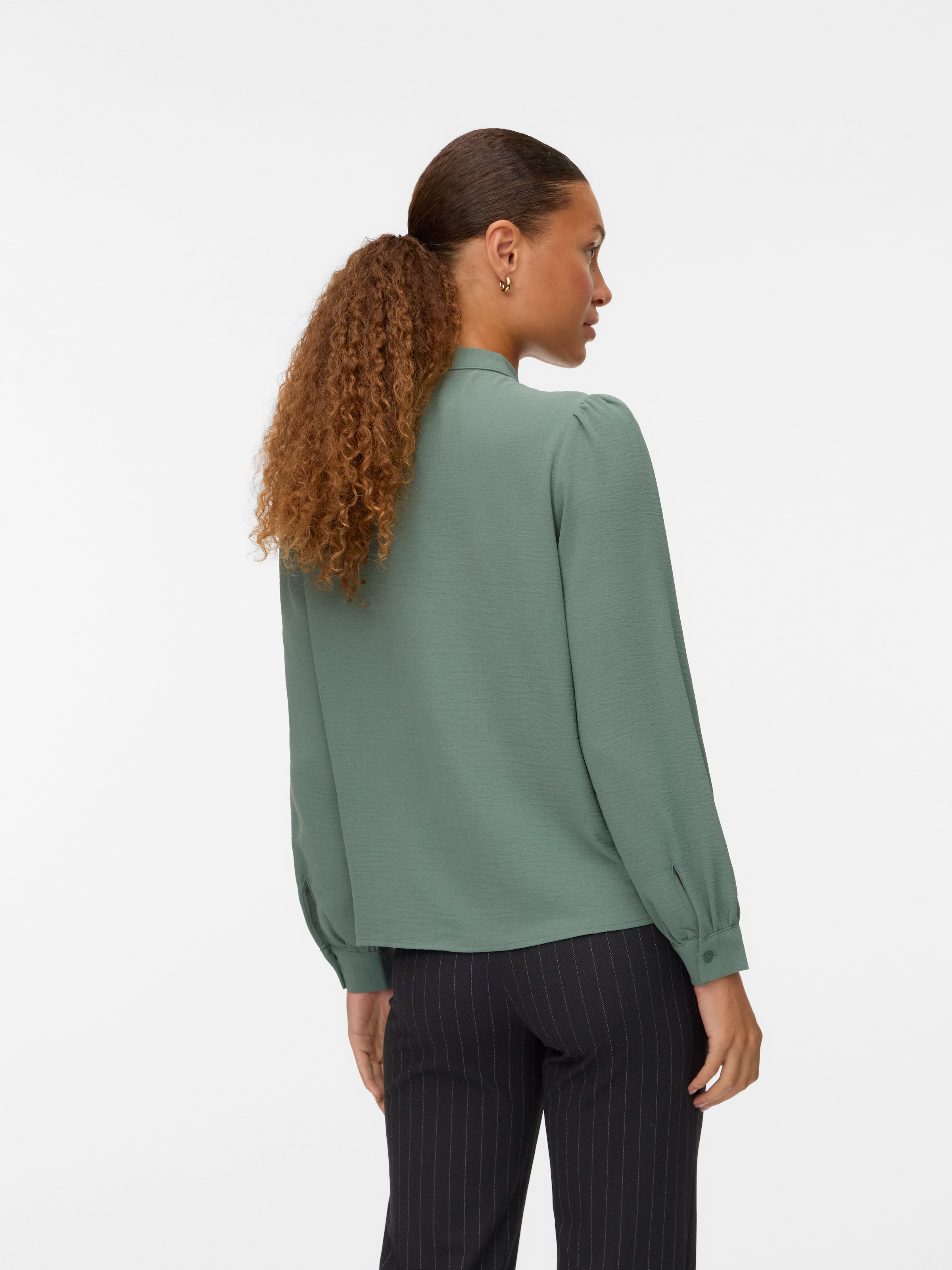 Vero Moda Langarmbluse »VMEMMA LS LACE SHIRT WVN GA NOOS«
