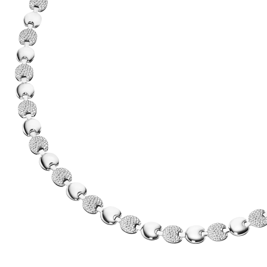 Smart Jewel Collier »Collier linsenförmige Silberelemente, Silber 925«