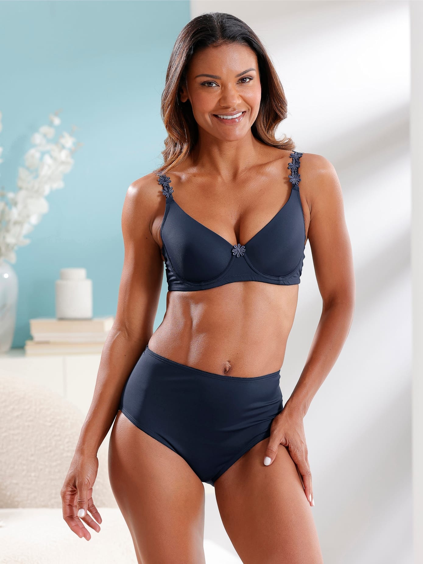 Wäschepur Damen Bügel-BH 1 tlg. in blau, Größe Cup C