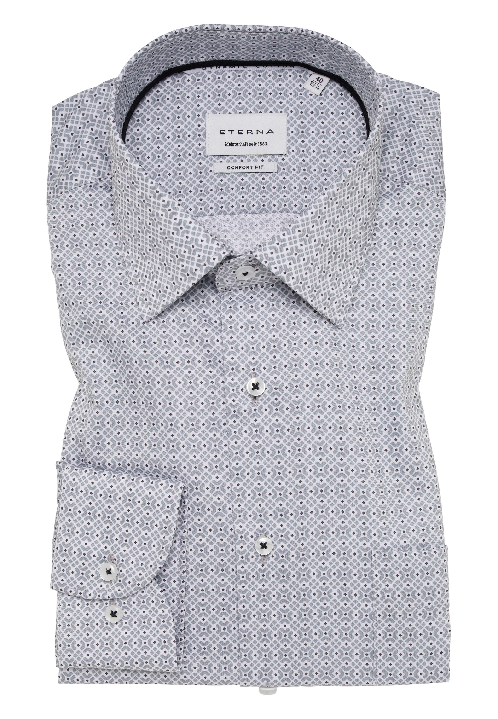 Eterna Langarmhemd »COMFORT FIT« NON IRON (bügelfrei)