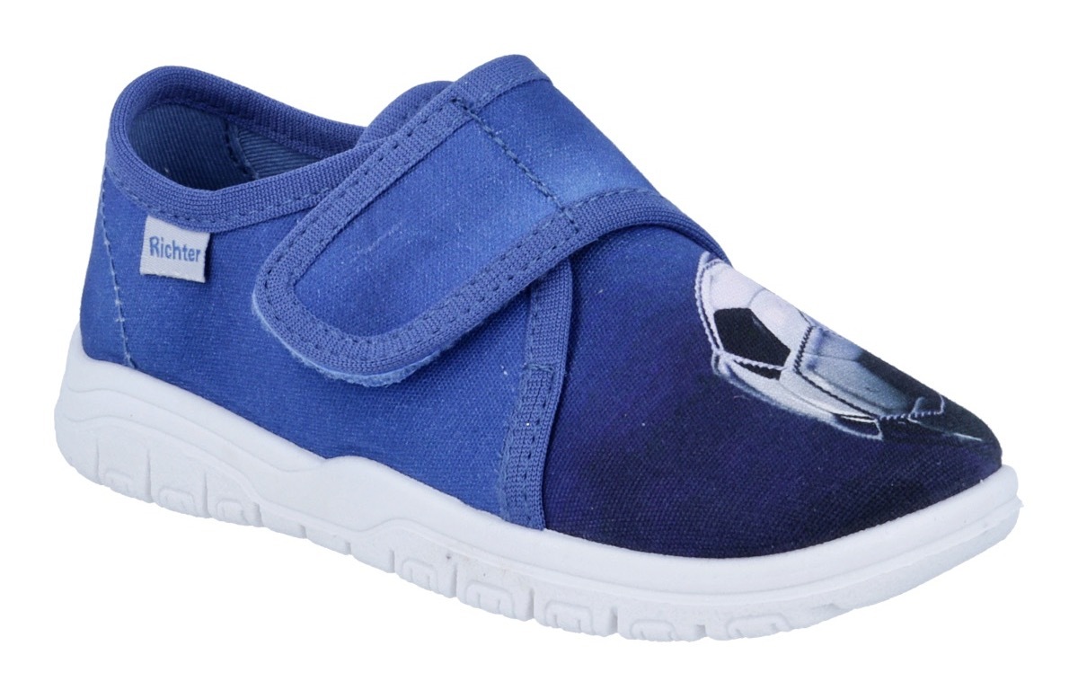 Richter Hausschuh »Mailo«  Klettschuh, Kindergartenschuh mit Größenschablone zum Download