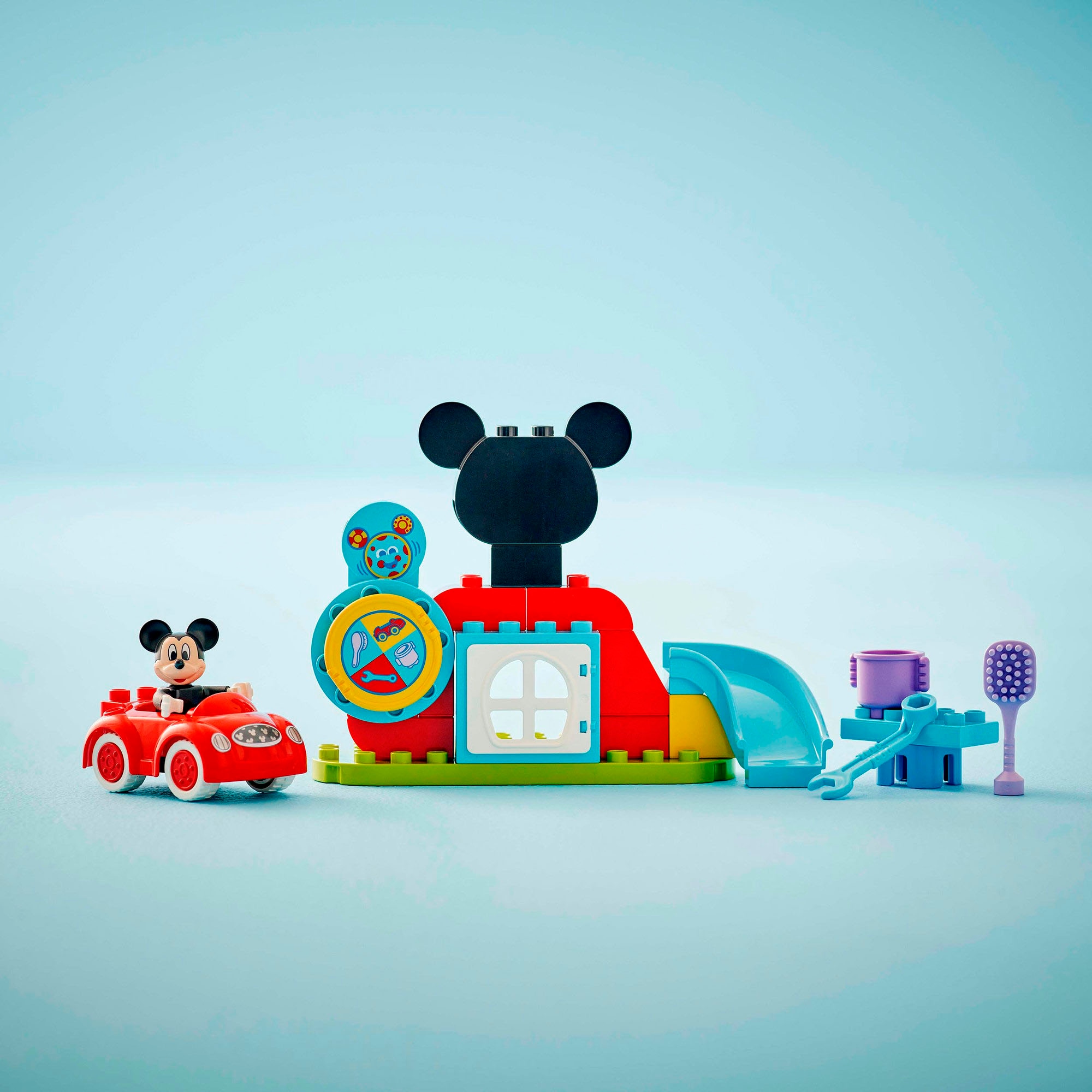 LEGO® Konstruktionsspielsteine »Mickys Clubhaus und Auto (10454), LEGO® DUPLO Disney ™«, (27 St.), Made in Europe