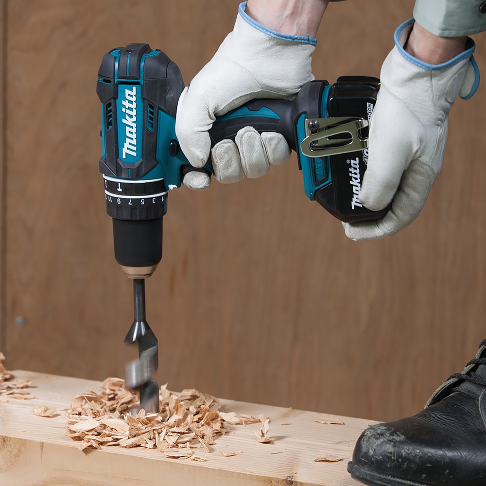 Makita Akku-Schlagbohrschrauber »DHP482RFX9«, 18V • 62 Nm, inkl. 2xAkkus 18V/3Ah/Ladegerät, Zubehör und Koffer