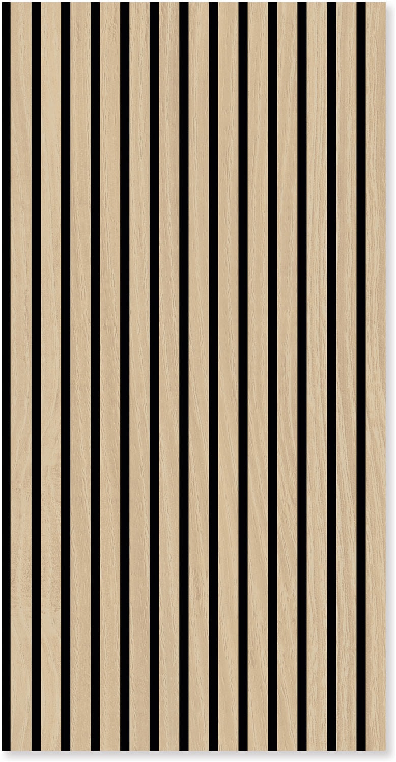Architects Paper Schallschutzpaneel »A.S. Création Modular Wall Akustikpaneel Holzlamellen Eiche« 1 tlg. Echtholzfurnier auf rPET-Filz mit Schallabsorptionsklasse E
