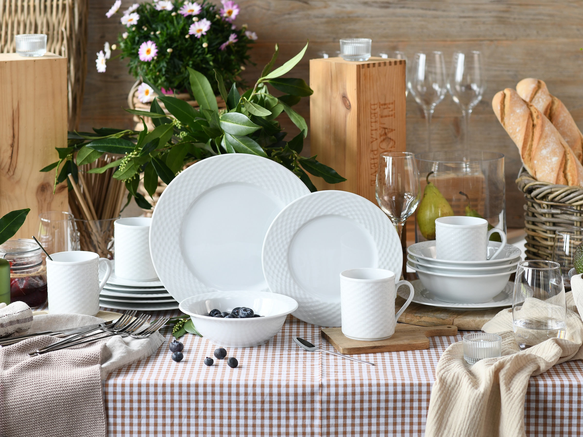 CreaTable Kombiservice »Polo, Service 16-tlg.« Daily Use, Zeitlos