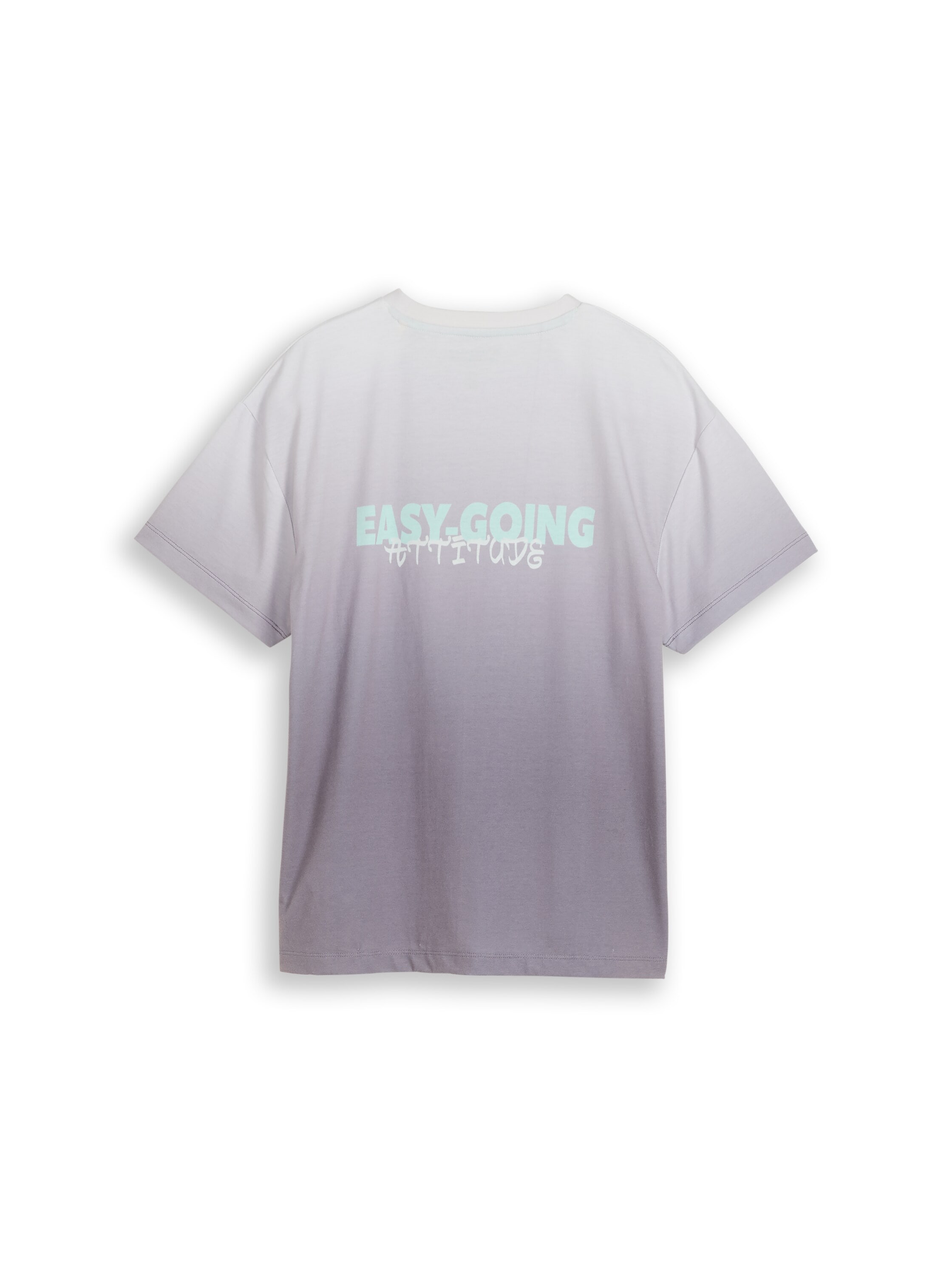 TOM TAILOR Kurzarmshirt mit Rückenprint und Farvbverlauf