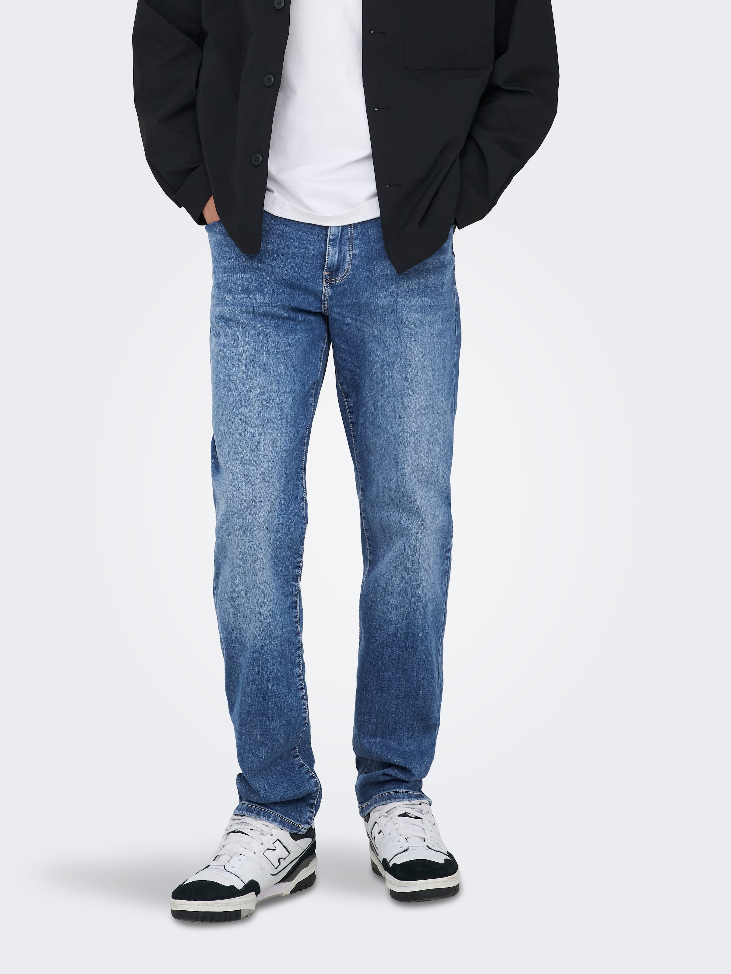 ONLY & SONS Regular-fit-Jeans »ONSWEFT REG. MB 6755 MAT DNM NOOS« Baumwollmischung, regular fit