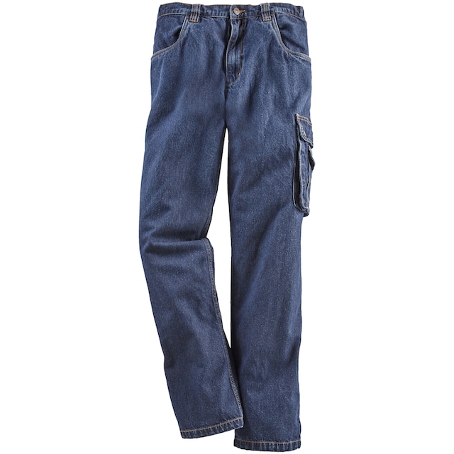 online Taschen OTTO (aus praktischen shoppen dehnbarem mit Country Baumwolle, Worker«, mit 8 »Jeans bei Bund, robuster Northern comfort Arbeitshose fit), 100% Jeansstoff,