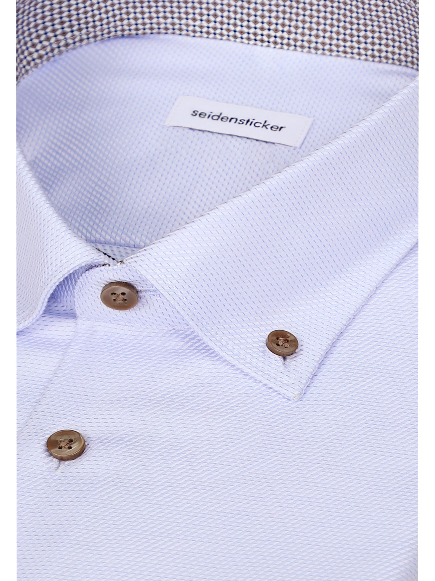 seidensticker Businesshemd »Schwarze Rose« Slim 1/1 Button-Down-Kragen Struktur