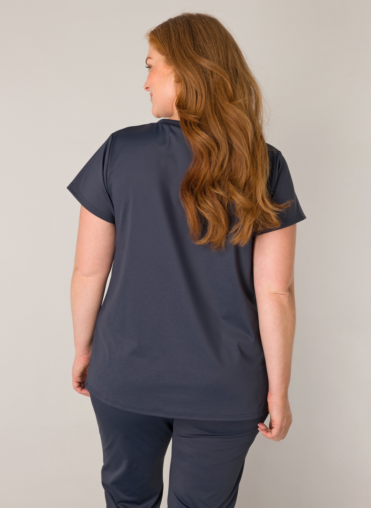 Base Level Curvy V-Shirt »Lilly«, mit Stretch