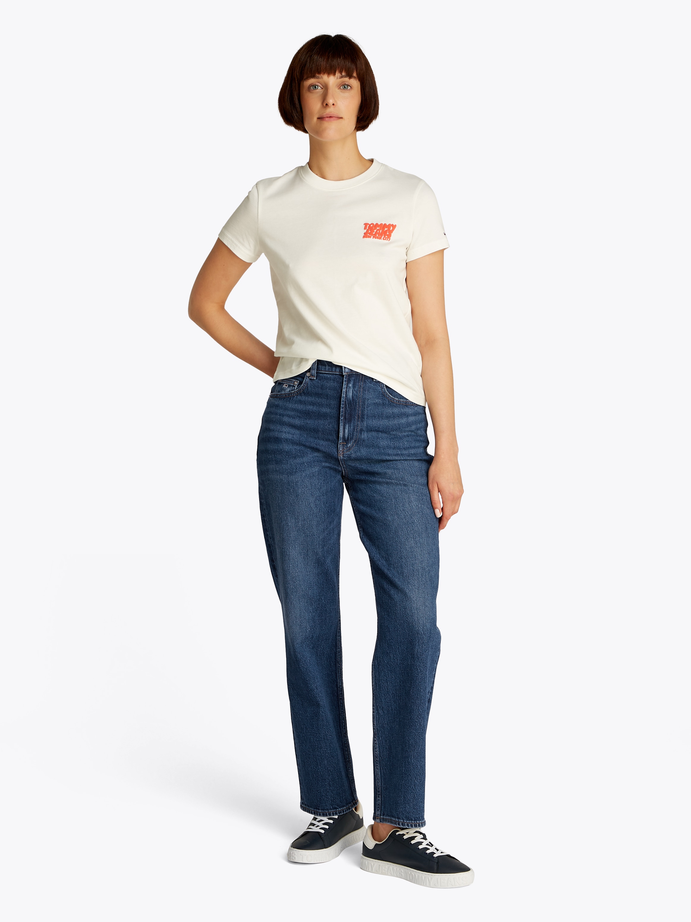 Tommy Jeans Straight-Jeans »LAYLA HR SLIM STR«, in Knöchellänge