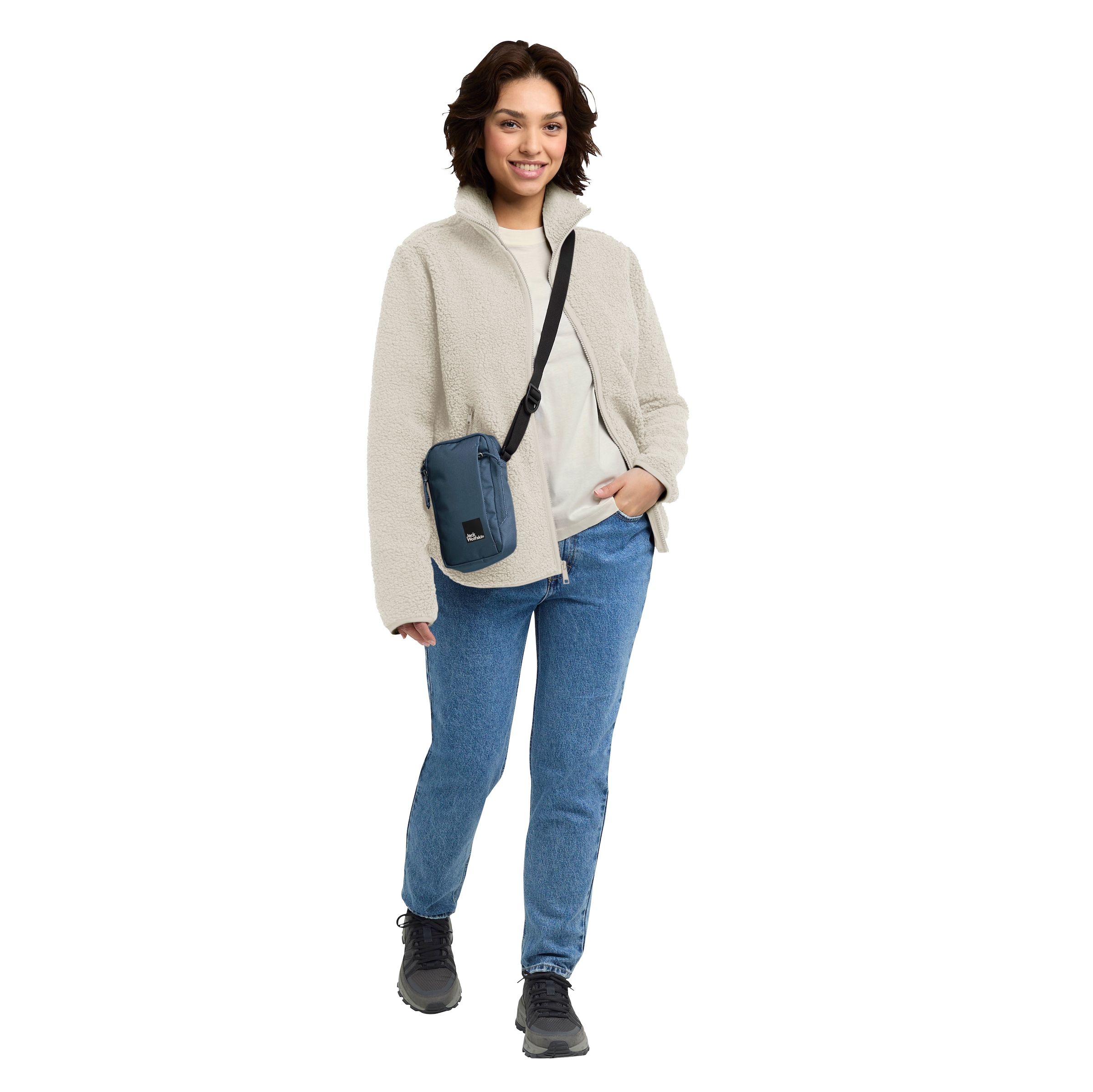 Jack Wolfskin Fleecejacke »HIGH CURL JKT W«, Wärmend, winddicht, Übergangsjacke