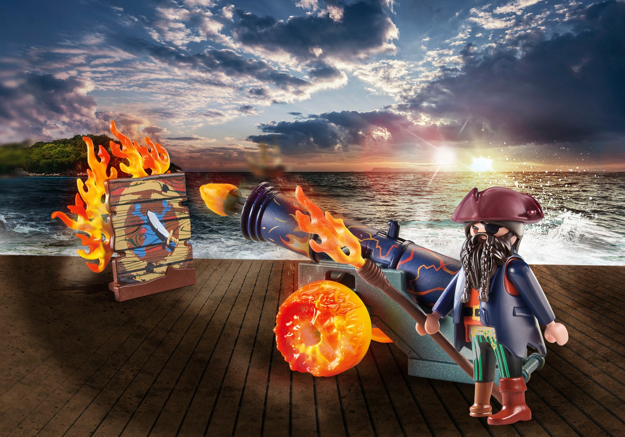 Playmobil® Konstruktions-Spielset »Pirat mit Kanone (71189), Pirates«, (19 St.), Made in Europe