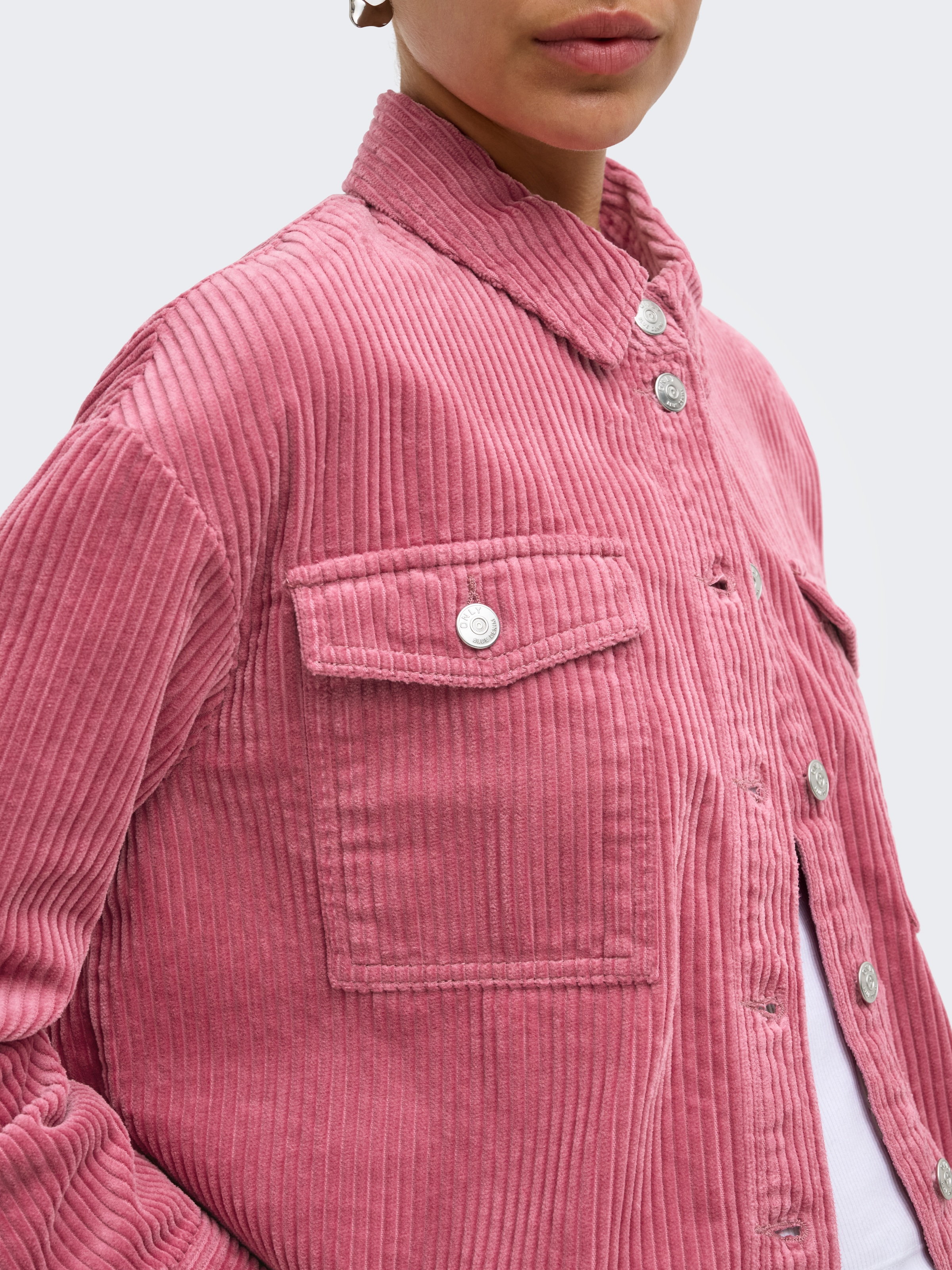 ONLY Cordjacke »ONLMARINA-ENY L/S CORD JACKET PNT NOOS« Baumwolle