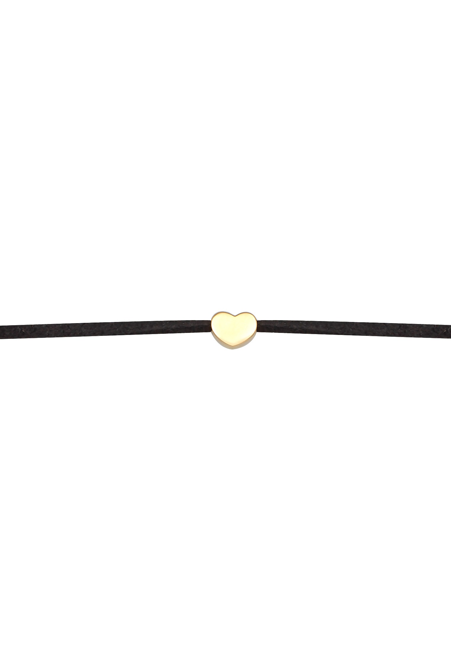 Elli Choker »Halskette Choker Herz Satinband 925 Silber«