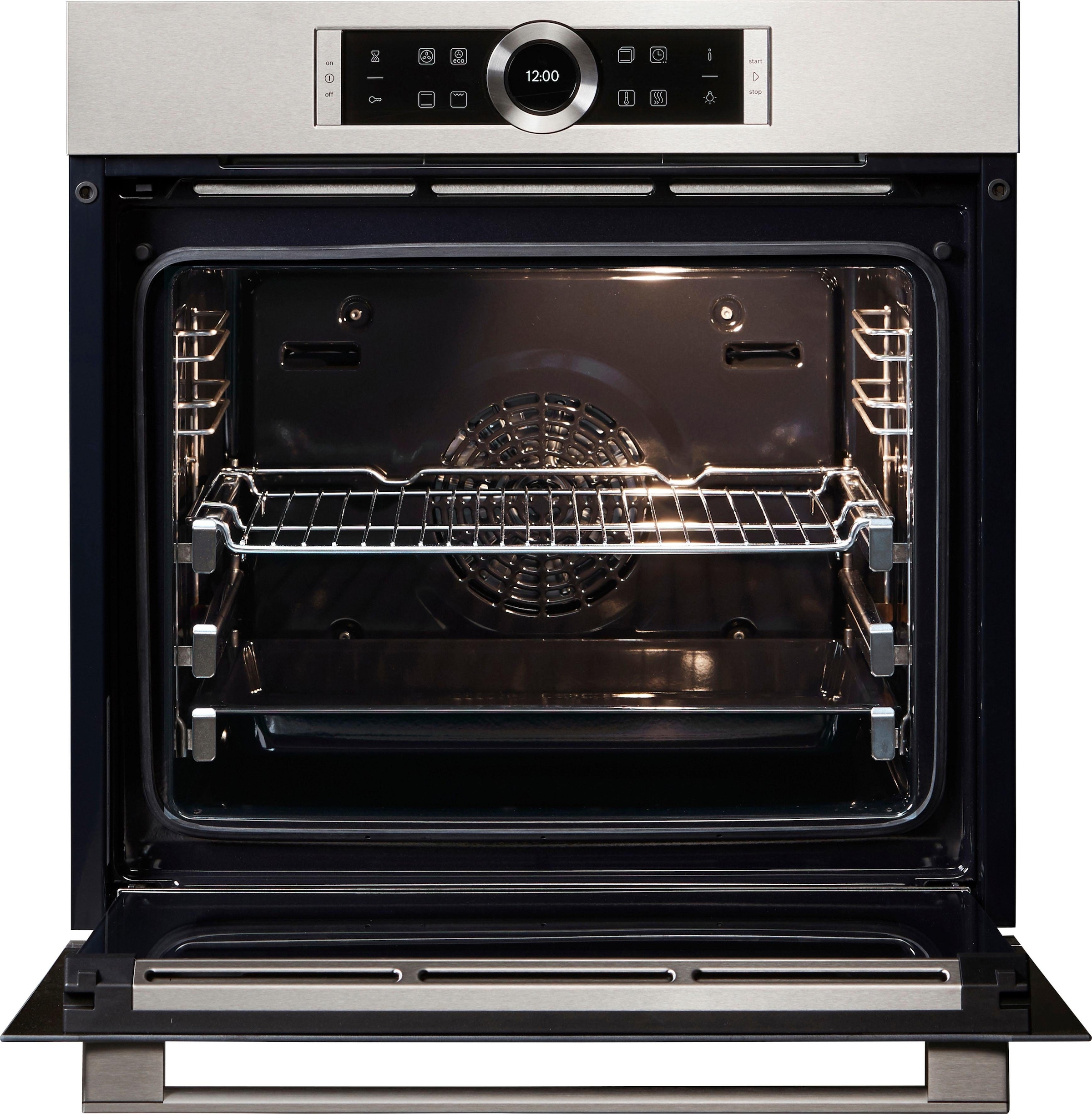 BOSCH Einbaubackofen 8 »HBG632TS1«, mit 3-fach-Teleskopauszug