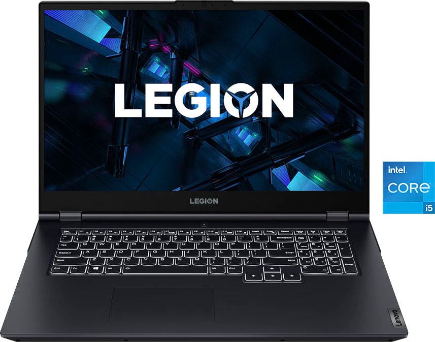 Lenovo Notebook »Legion 5 17ITH6«, (43,94 cm/17,3 Zoll), Intel, Core i5, GeForce RTX 3050, 512 GB SSD, Kostenloses Upgrade auf Windows 11, sobald verfügbar