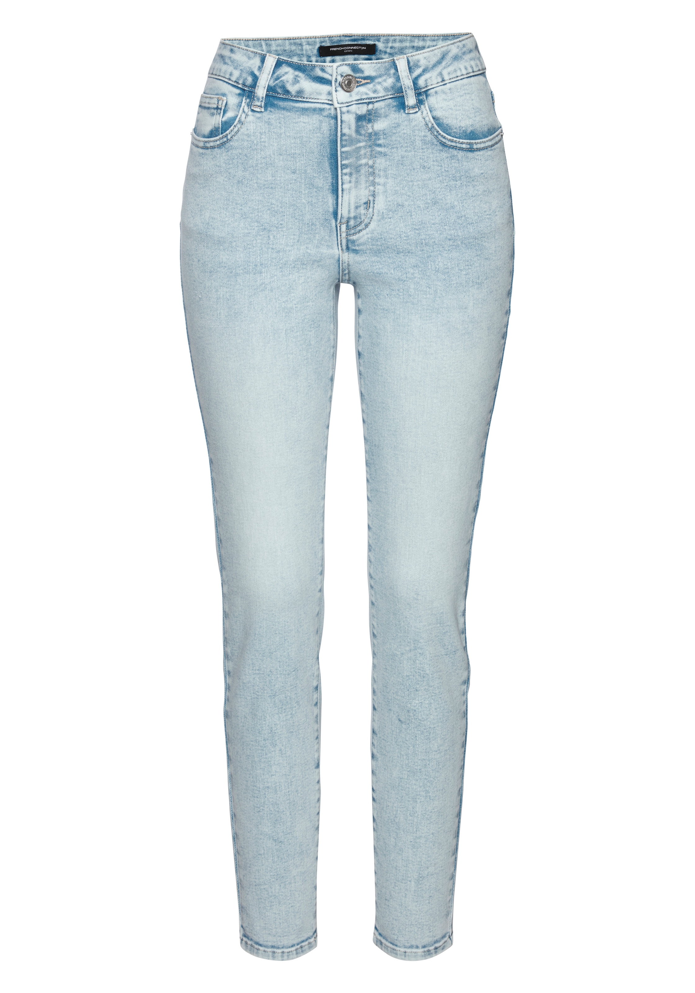 French Connection »mit Used-Waschung und klassischem 5-Pocket-Design« schmale Beinform, Röhrenjeans, Stretchjeans, elastisches Material