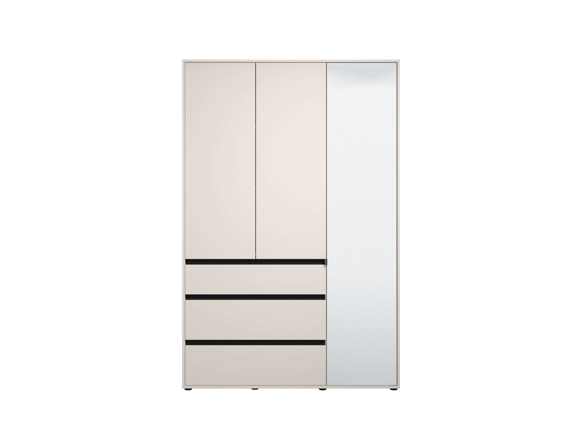 INOSIGN Kleiderschrank »Corbett, grifflose Optik, FSC-zertifziert, Made in Europe« 138 oder 182,5cm breit, 211cm hoch und 54,5cm tief,  mit Spiegel, 3 Schubladen und Innenausstattung