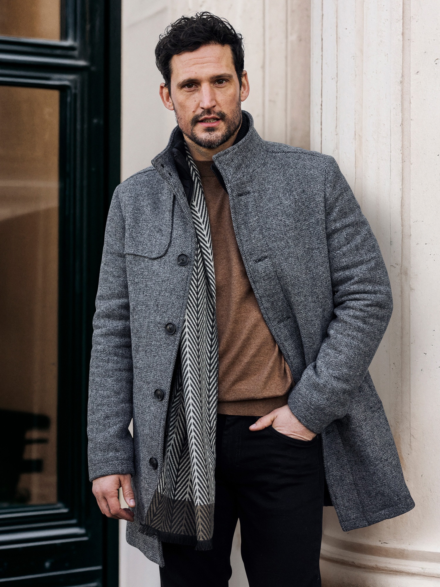 LERROS Wollmantel »LERROS Herren-Wollmantel mit herausnehmbaren Westeneinsatz«