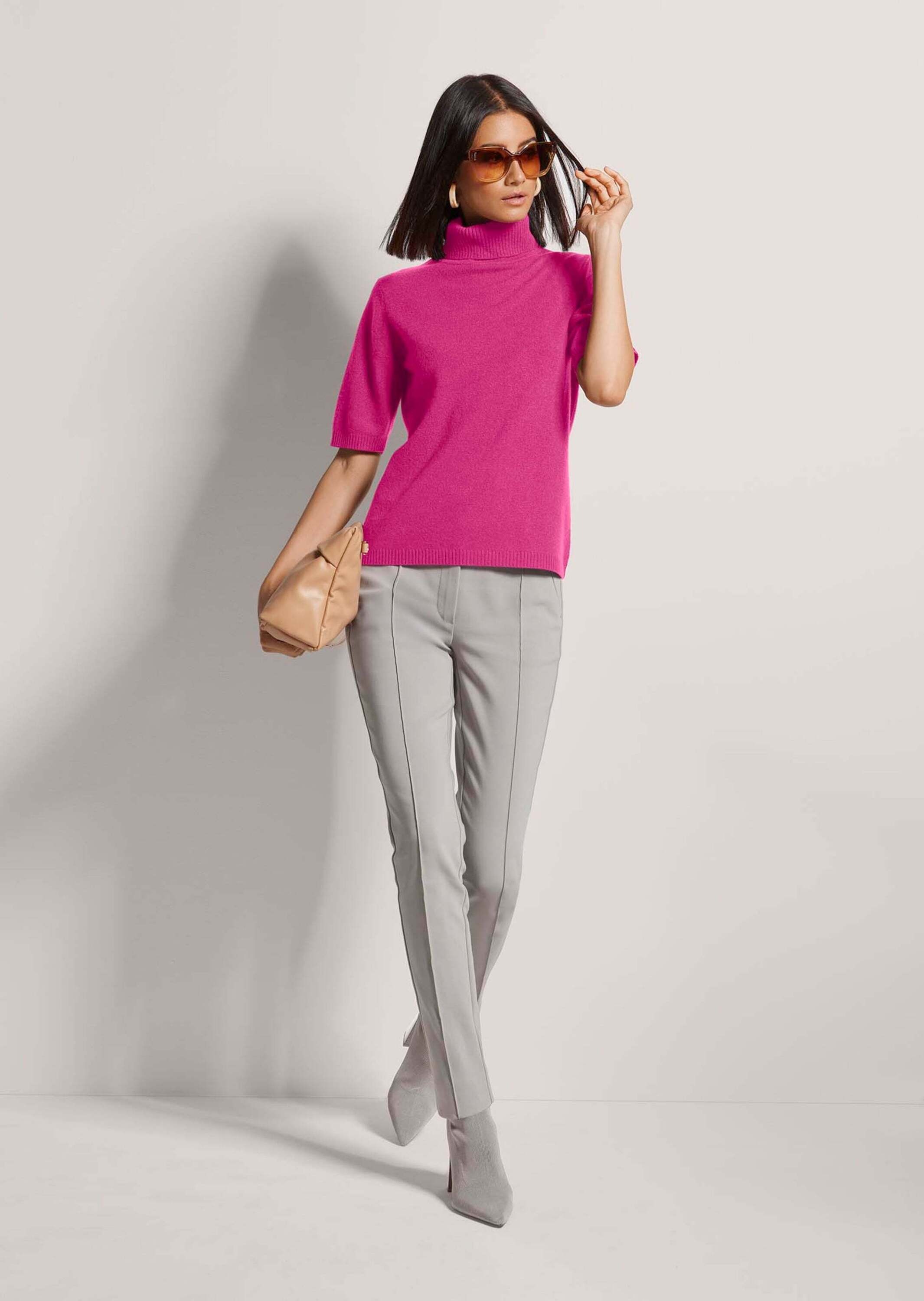 MADELEINE Longpullover »Pullover Kaschmirpullover mit Rollkragen«