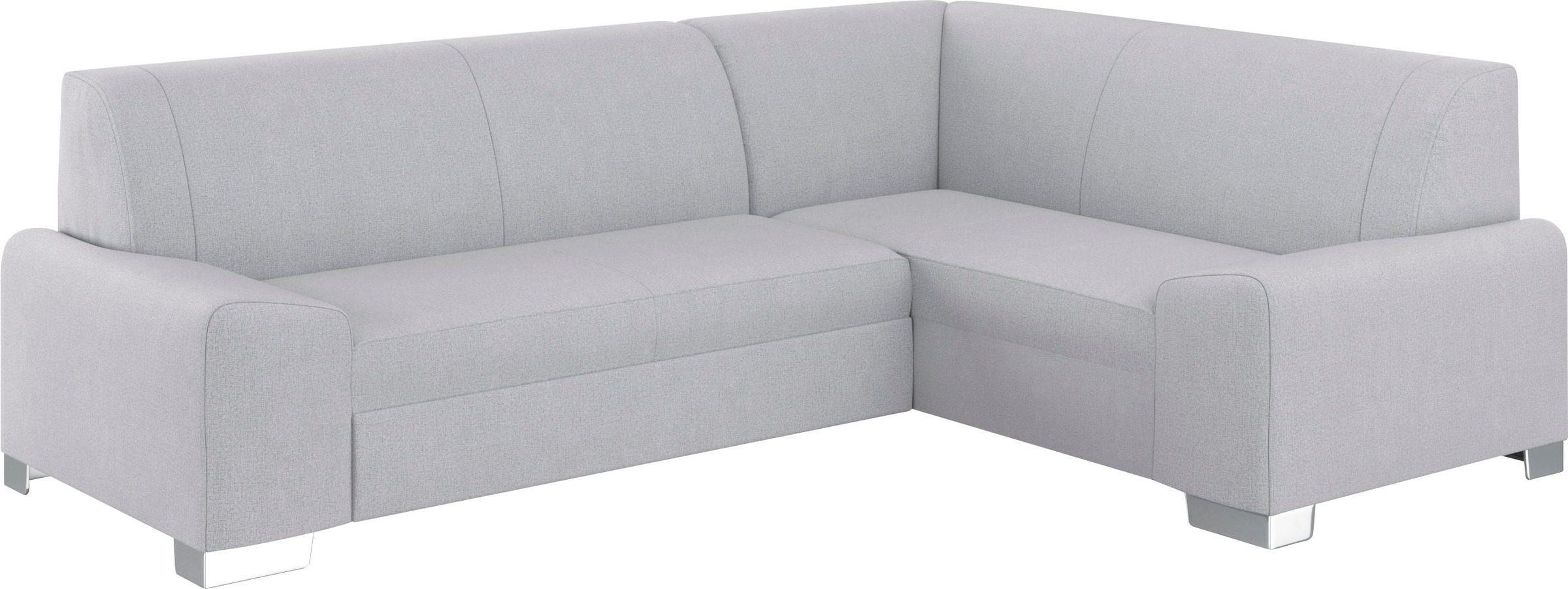 DOMO collection Ecksofa »Anzio in kubischer Formensprache, flache Armlehnen, L-Form«, Wahlweise mit Bettfunktion und Federkern für hohen Sitzkomfort