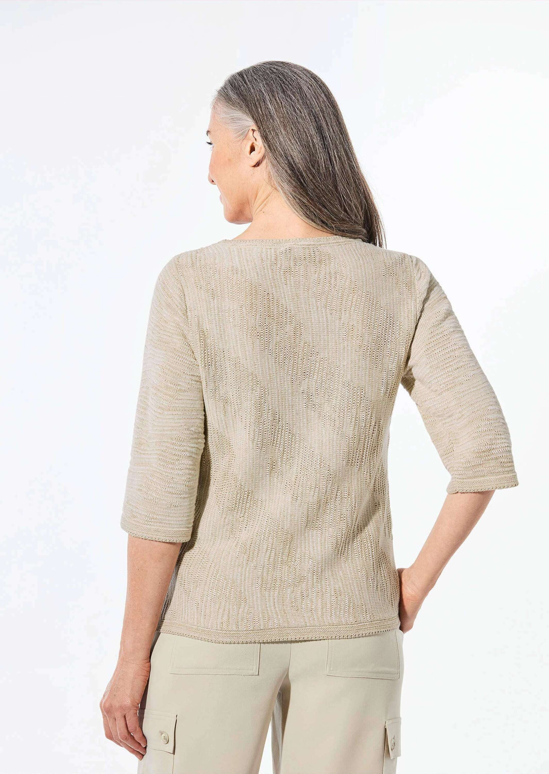 GOLDNER Rundhalspullover »Strickpullover mit U-Boot-Ausschnitt«