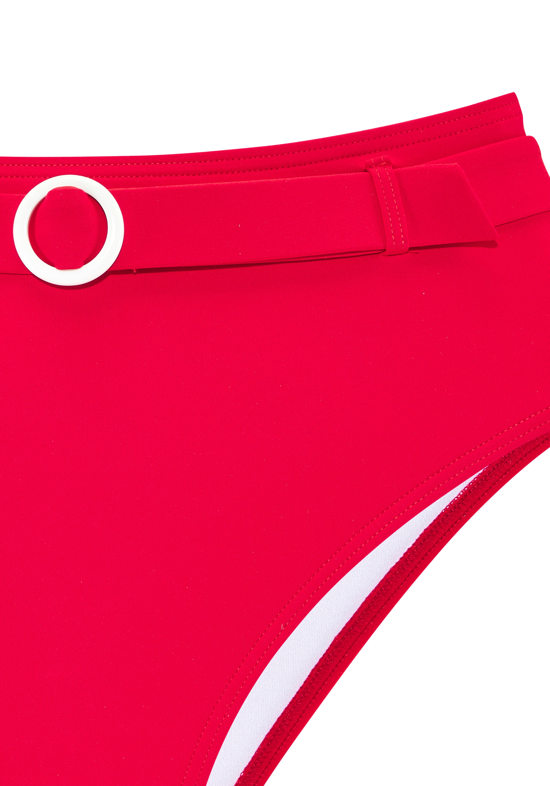 s.Oliver Highwaist-Bikini-Hose »Beverly« mit breitem Ziergürtel