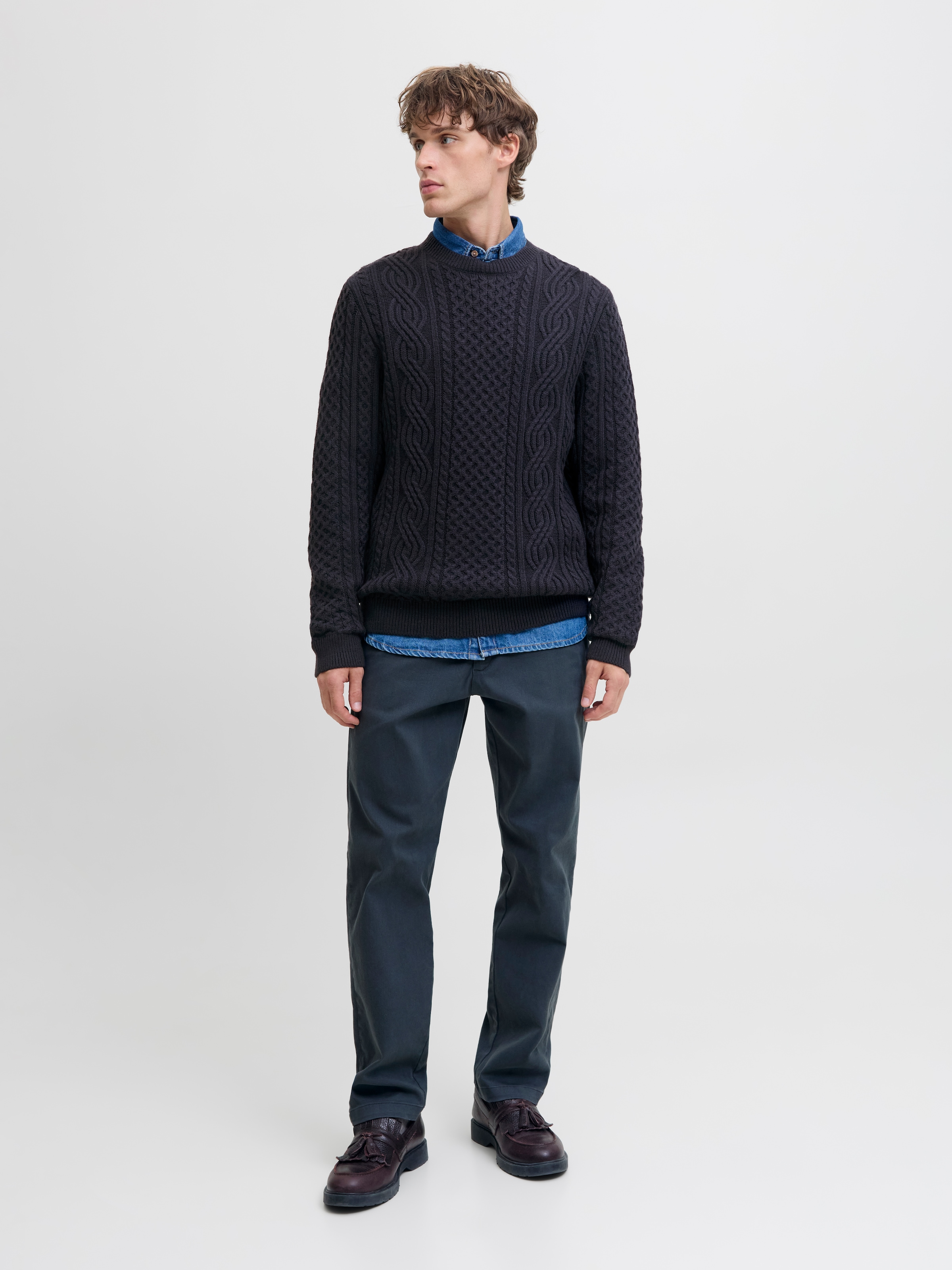 Jack & Jones Strickpullover »JPRBLUSEAN KNIT CABLE CREW NECK SN«