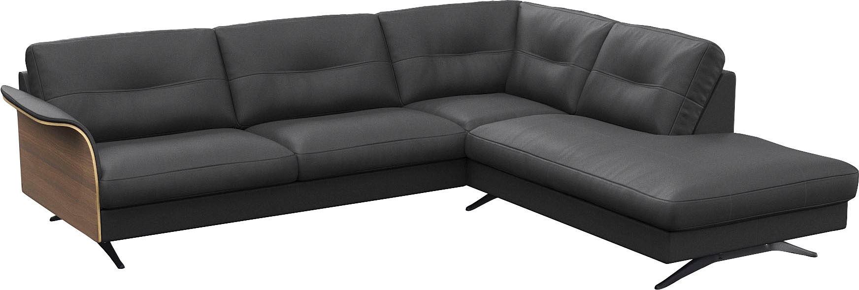 FLEXLUX Ecksofa »Glow bequem und komfortabel durch hochwertigen Sitzaufbau, L-Form«, Skandinavisches Design, In hochwertiger Verarbeitung