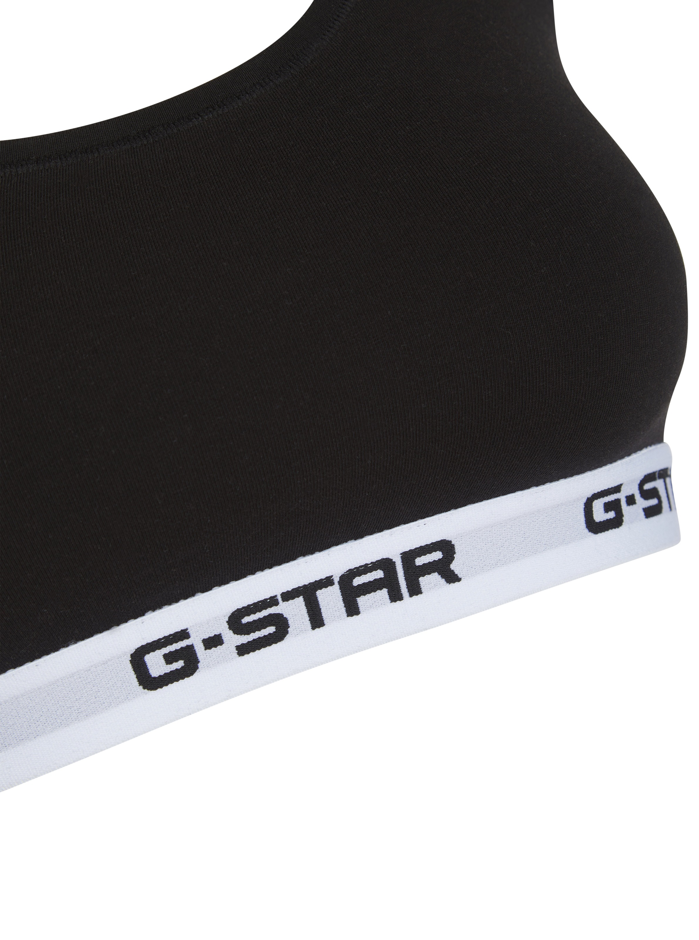 G-STAR Bralette »CARNELIAN, BRAS 2 PACK RACERBACK« Packung, 2 Stk. mit Logo-Saum