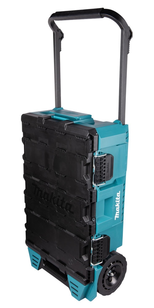 Makita Werkzeugtrolley »MAKTRAK  L »P-91001« max. 113 kg, 81,9 L, 23 cm Ø Räder, Gecko-Grip« Effizientes Be- und Entladen mit dem MAKTRAK Koffer Sortiment
