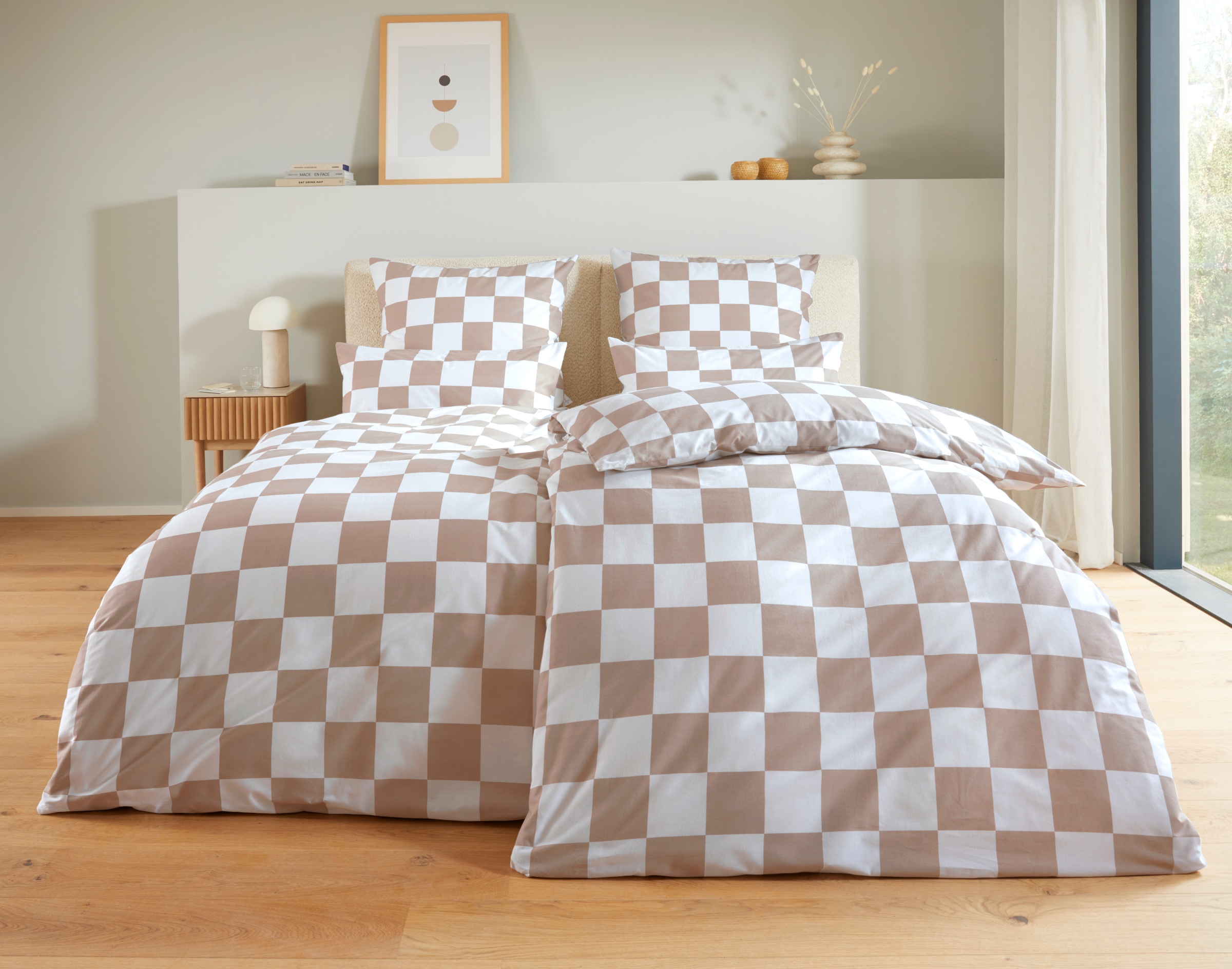 homsy by Ana Johnson Bettwäsche »Chessley« mit coolem Karo-Muster, ab Größe 135x200 cm, by Ana Johnson