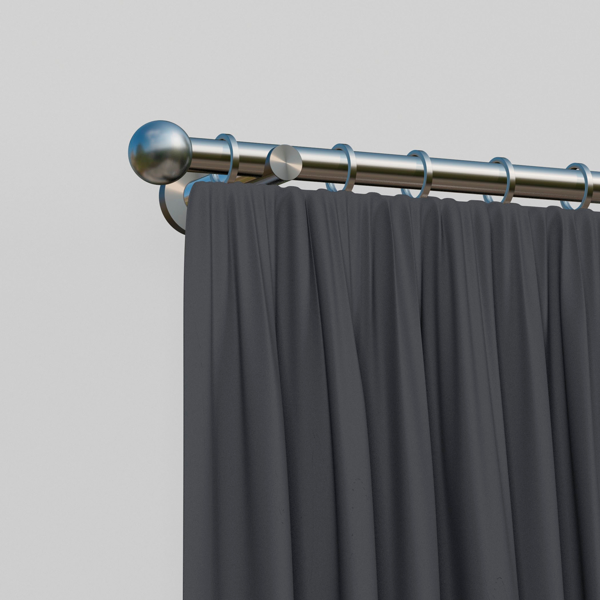 indeko Gardinenstange »Formentor« Ø 16 mm 1 läufig-läufig Fixmaß Komplett-Set inkl. Ringen und Montagematerial